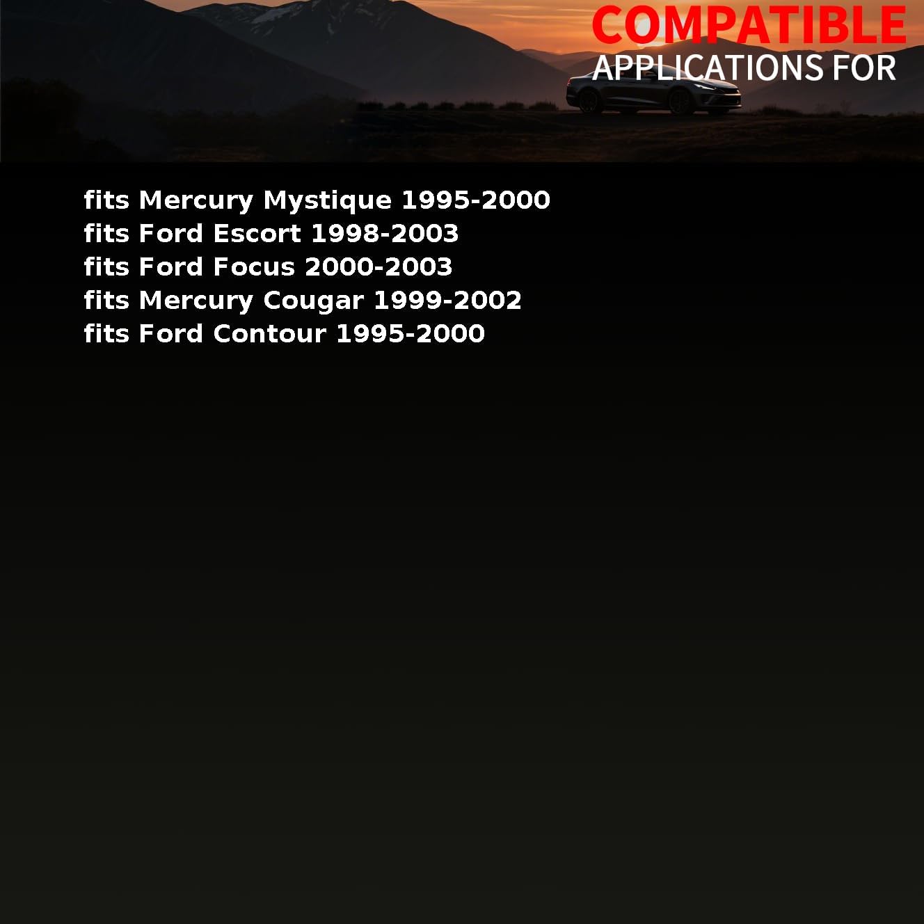 Engine Coolant Thermostat Gasket fits Ford Focus,Contour,Escort 1995 1996 1997 1998 1999 2000 2001-2003 fits Mercury Cougar,Mystique 1995-2002 Replacement W700319S300 1PCS