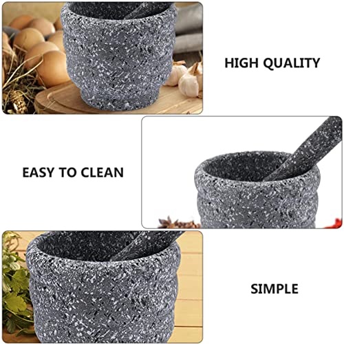 Veemoon Hand Tools 1Set And Salads, Small Medicines Squeezer Pestos Crush Mash Porcelain Pestos& Powder Bowl- Pot Paste Grind, Bowl Seasonings, Grinding Kitchen Granite Plastic Food Grinder #TOP6