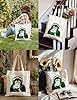 XIARON Flat Tape Handle Tote Bag Gorilla Monkey Headphones Music Cartoon Doodle Chimpanzee Listening To Headphones 340g/m² thick fabric Replaces school bag M Green #3
