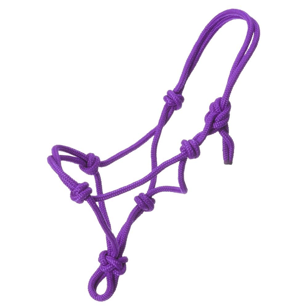Tough 1 Miniature Poly Rope Tied Halter, Purple, Large