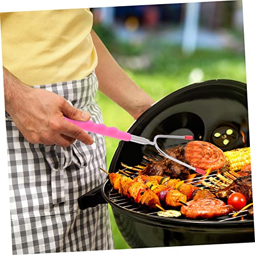 GANAZONO 5Pcs Garfo De Churrasco Telescópico Grelha Ao Ar Livre Cachorros-Quentes Vegetarianos Vara