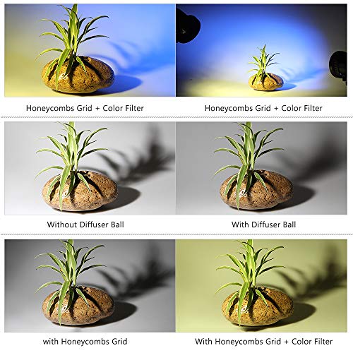 Moniss Kit de acessórios modificadores de luz de flash Speedlite com adaptador de magnética + bola d