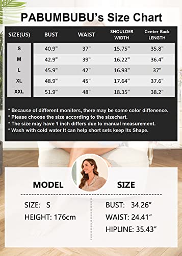 Pabumbubu Women's Fleece Nightshirt Long Sleeve Button Down Nightgown V-Neck Pink Lounge Home Dress L #TOP6