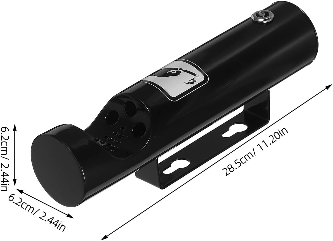 Generic Wall Mounted Ashtray: Outdoor Cigarette Butt Disposal - Stainless Steel Smoke Disposal Receptacle for Hotels Offices Park & Balconies