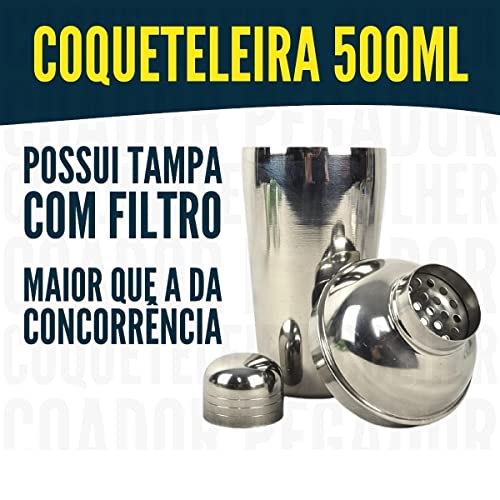 Kit Bar Caipirinha Barman Inox Profissional Inox Drinks