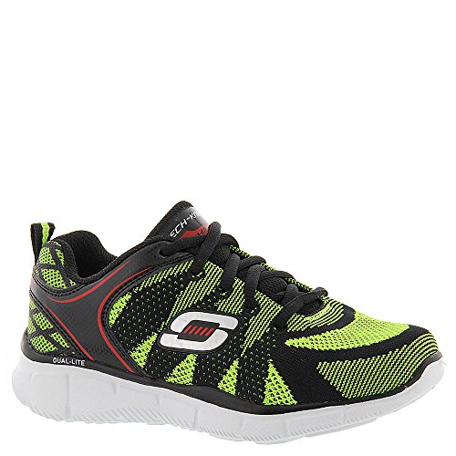 Skechers garçon Equalizer Quick Track baskets basses noires de running junior