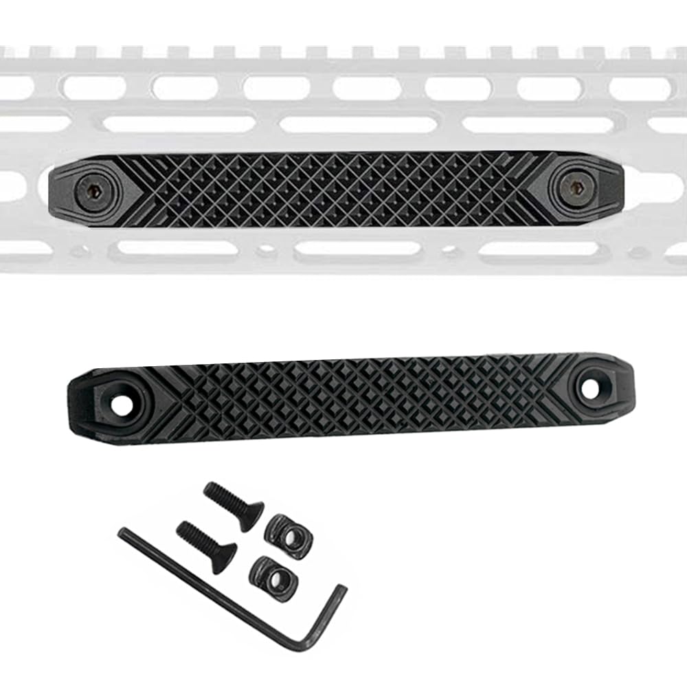 Set di 2 pezzi in alluminio CNC RS Handguar Rail Cover Fit for M-lok Compatible Handguard Systems Keymod Accessory