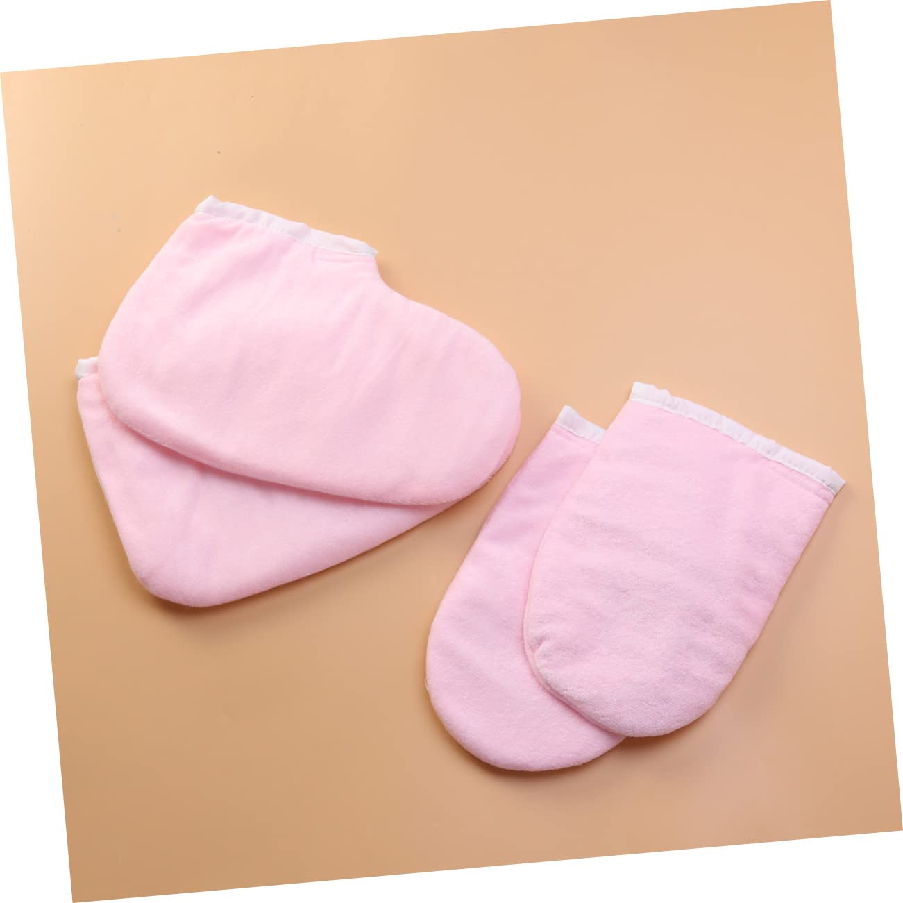 FRCOLOR Copertura Per Pediluvio 6 Paia copri piedi in paraffina guanti riscaldanti in cera di paraffina guanti caldi guanti isolati per guanti di cera di paraffina fare un bagno rosa
