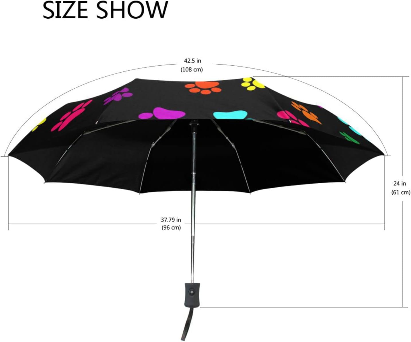 AUUXVA Sun UV Protection Umbrella for Rain - Windproof Auto Open Close Folding for Walking Travel - Lightweight