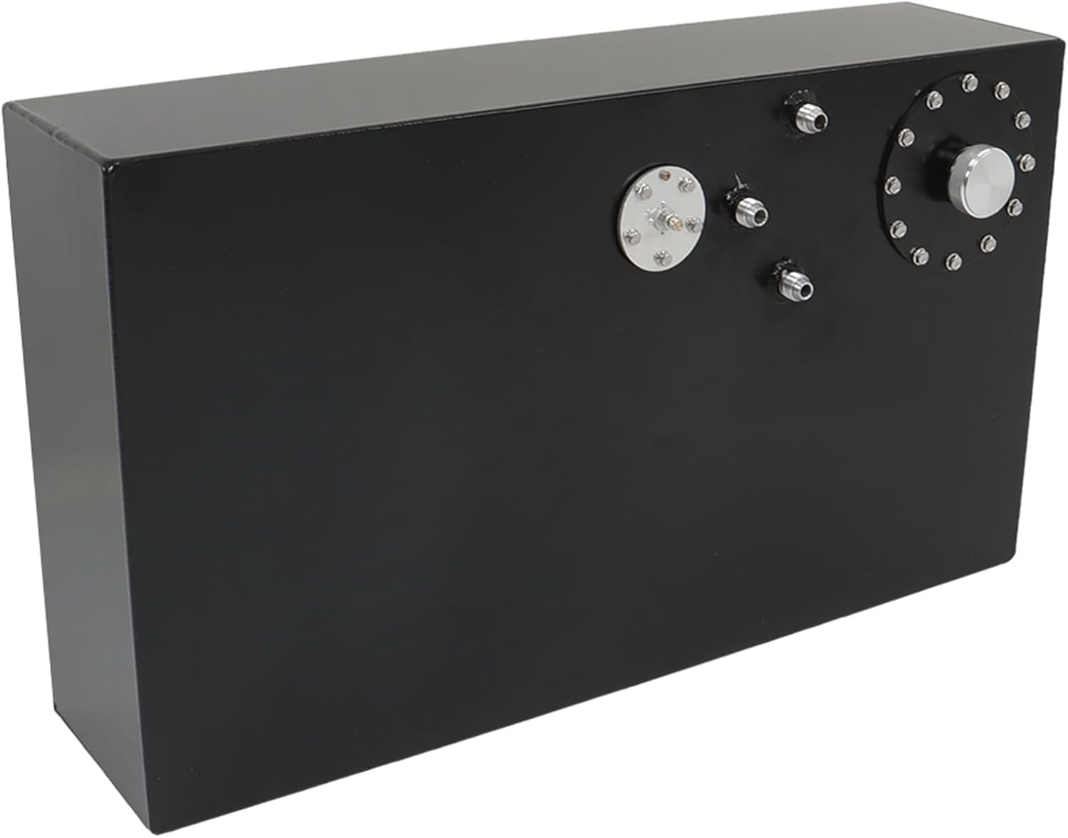 labwork 17 Gallon/64L Street Rod Aluminum Race Fuel Cell Gas Tank w/Cap Level Sender Black