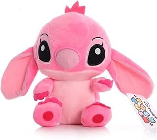 Cute Stitch Plush Stuffed Toys, Plush Gift for Kids. Small Plush Stitched Plush Animal 8 inch 20 cm Soft Doll, Doll Plush, Cartoon Cute Plush Toy Plush Pillow (Pink)