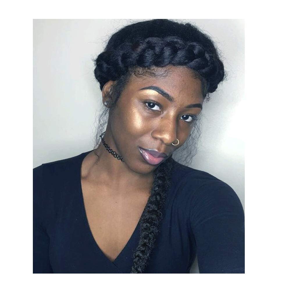 TOECWEGR Hair Braided Headband Classic Chunky Wide Thick Plaited Braids Elastic Stretch Syntheti Buckling Hairpiece Braid Headband - Image 6