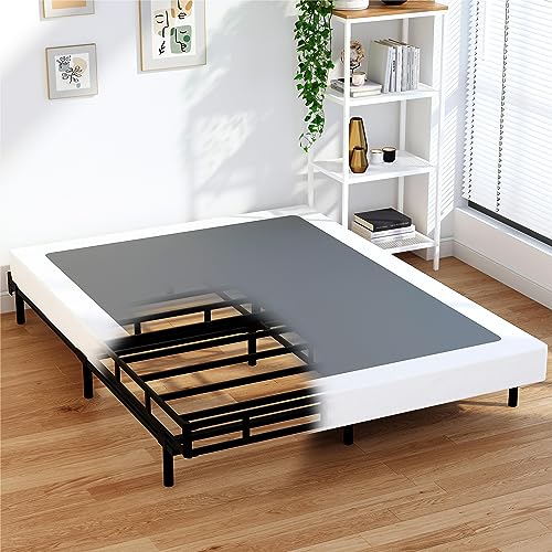 EMODA 5 Inch Box Spring Queen Size Bed Base, 3000 lbs Heavy Duty Metal Mattress Foundation with Fabric Cover, Easy Assembly - Thumbnail 6