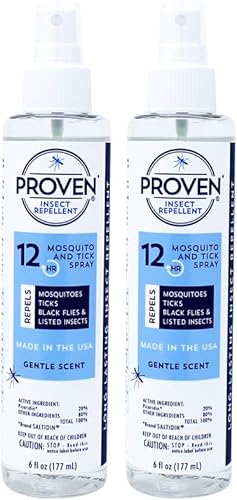 Proven - Aerosol repelente de insectos, protege contra mosquitos, garrapatas y moscas - 2 oz.