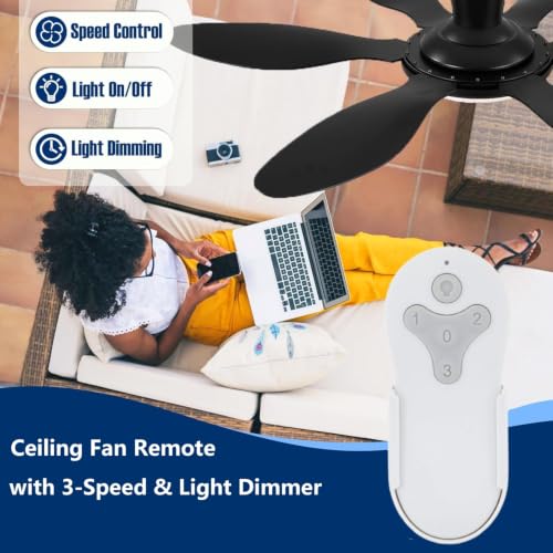 Image of Ceiling Fan Remote Control Compatible with Harbor Breeze Replacement Remote