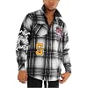 SCREENSHOT Shacket 3202 Mens Casual Plaid Flannel Shacket Shirt Jacket Button Down Long Sleeve