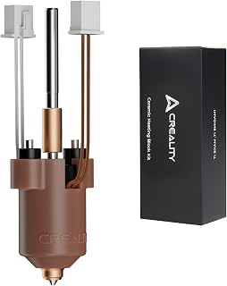Creality Original-Hotend-Upgrade für K1/K1 MAX/K1C/K1 SE (neue Version), K1C-Keramik-Heizblock-Set, unterstützt hohe Temperaturen von 300 °C und hohe Druckgeschwindigkeiten von 600 mm/s