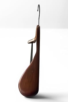 Ahşap Askı, Kalın Omuz Formlu Takım Elbise Askısı, Ceket Askısı, Ceviz Renk, 1 Adet, 45 cm