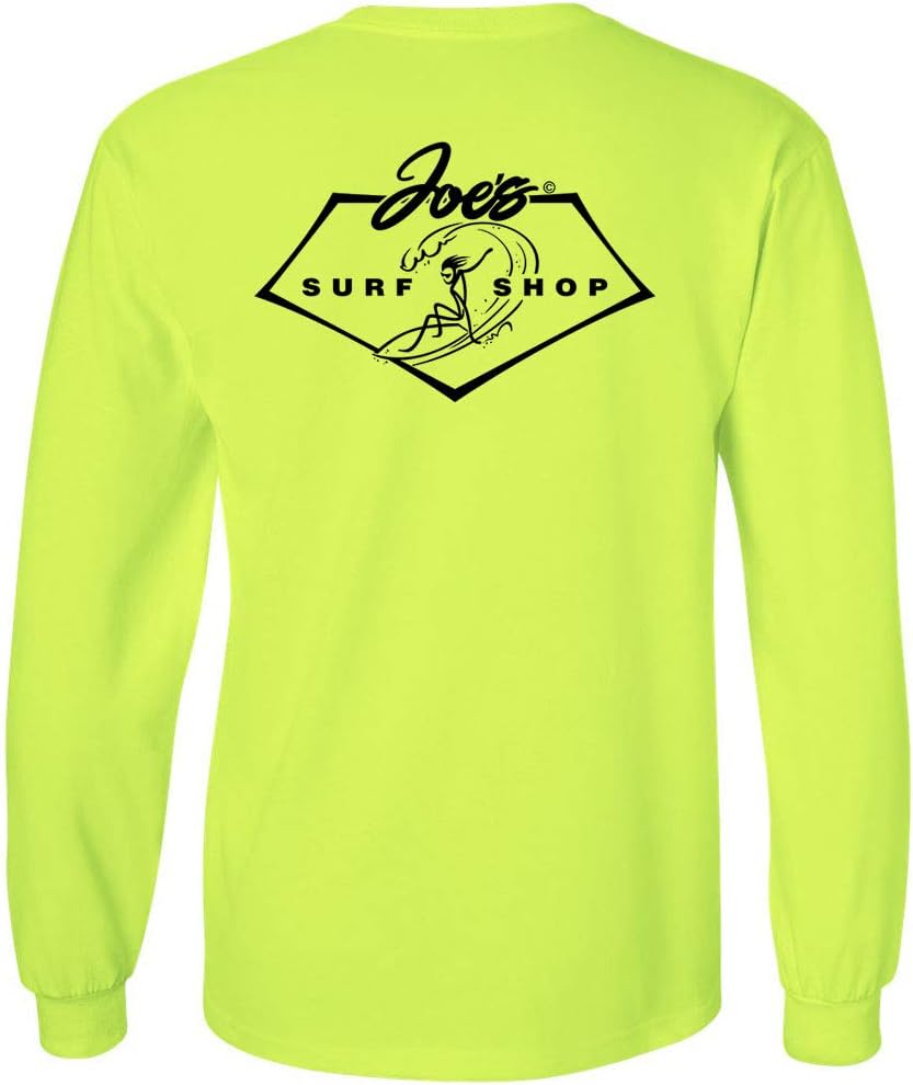 Joe's Surf Shop Mens Surfing 101 Logo Heavyweight Long Sleeve Tees Sizes S-4XL