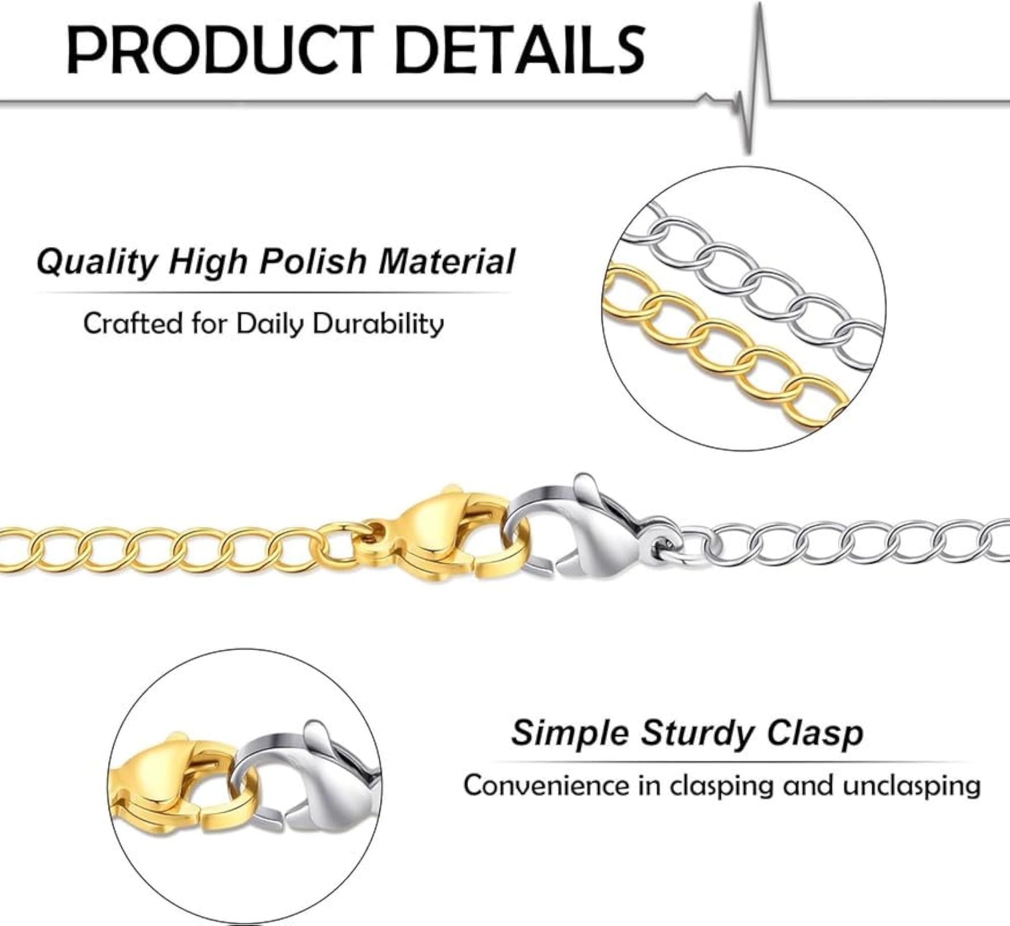 30pc Necklace Chain Set Extender Bracelet & Anklet for Jewellery Making