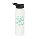 Radicalized By Basic Decency Funny Political Liberal Stainless Steel Insulated Water Bottle