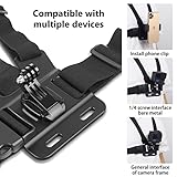 REFLEX CAMERA Chest Harness Strap for GoPro Hero 13-3 DJI Osmo Insta360 – Adjustable Action Camera Mount for Sports Cycling Hiking Climbing Hands-Free POV Filming – Black - Image 5