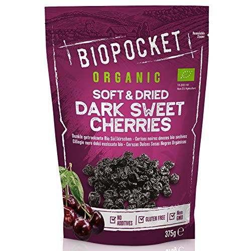 Biopocket Naturkost Weiche Und Getrocknete Süßkirschen, 375 g Cover