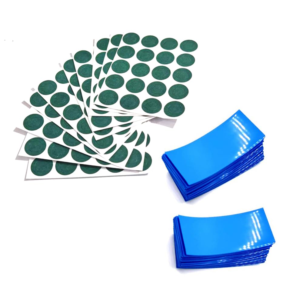 Tubos termorretráctiles 18650 de PVC con 200 juntas adhesivas de 30mm 7