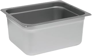 HUBERT Kratos Allied Buying Corp CAST-1206 Steam Table Pan - 24 Gauge, Stainless Steel Half-Size, 6" H