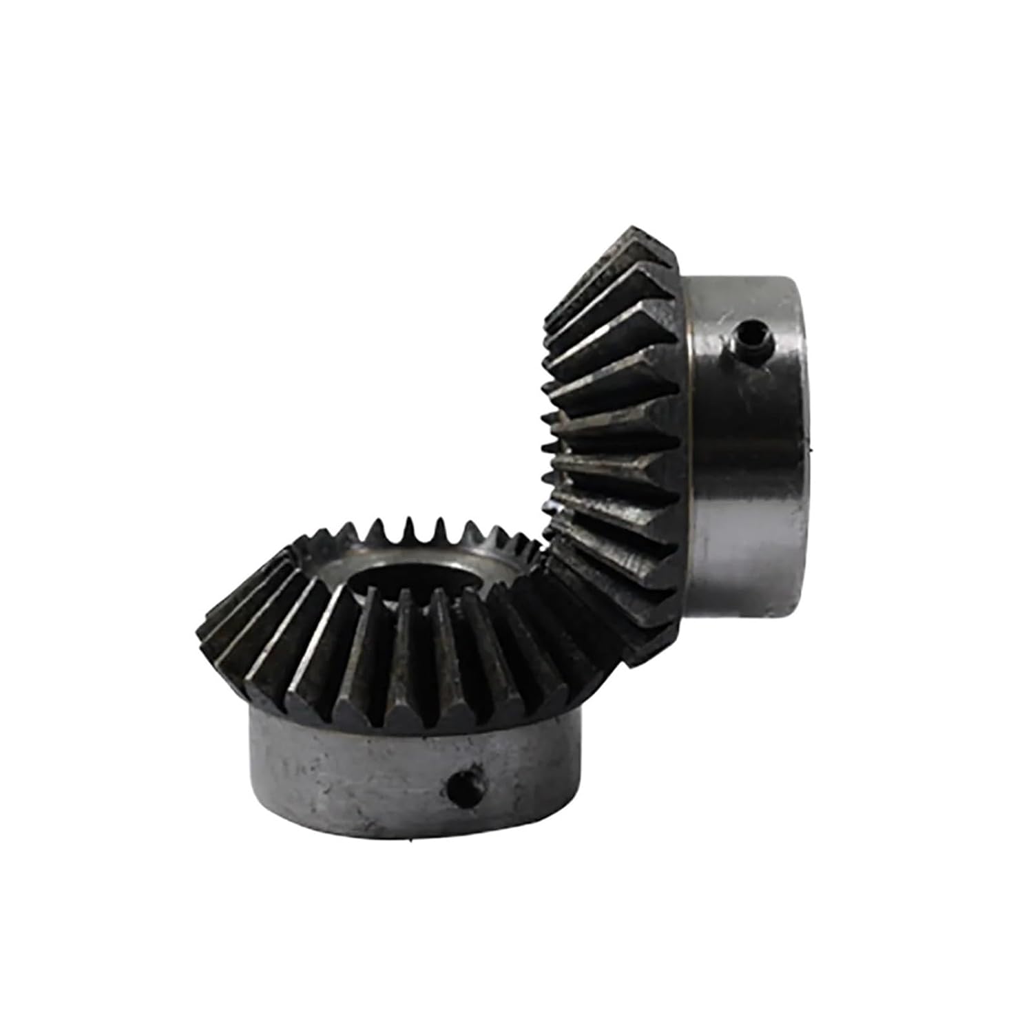 Steel Heavy Duty Motor Pinion Gear 1.5 Module 18 Tooth Bevel Gear with Keyway 1:1 90 Degrees 45# Steel Mechanical Power Transmission(10mm Keyway 4mm)