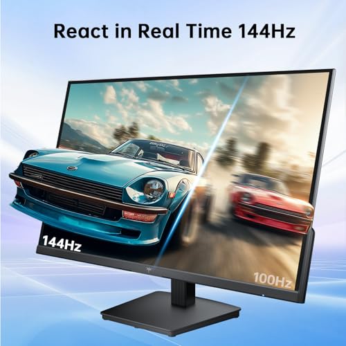 Image of KTC 23.8 Inch Gaming Monitor, FHD@144Hz 120Hz Monitor with IPS Panel, Hardware Anti-Blue Light, 95% DCI-P3, 99% sRGB, ΔE＜2, 300 cd /㎡, 1500:1, Flicker Free and Adaptive Sync for Working and Gaming