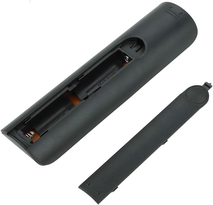 Open battery compartment of the remote control