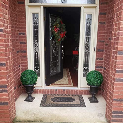 Artificial Topiary Trees Ball Lifelike Plants Leaf Boxwood Decor Cones For Wedding Home Front Patio Planter Garden Backyard Daughter Ornament #TOP5