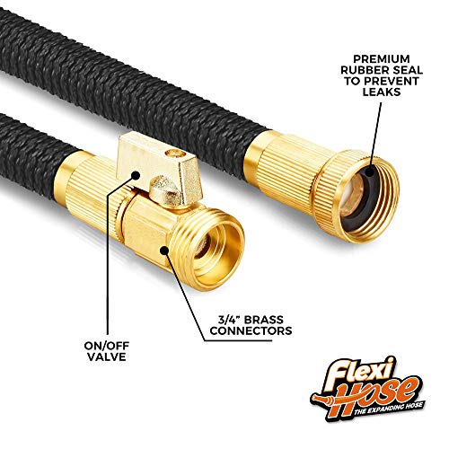 image for Flexi Hose Plus Expandable Garden Hose with 8 Function Nozzle, 50FT - 