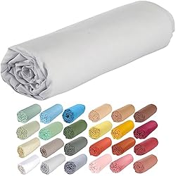 P'tit Basile - sábana Bajera para Cuna de colchón del bebé 60x120 cm - 100% algodón orgánico - Gris Perla - Certificado Libre de Productos peligrosos