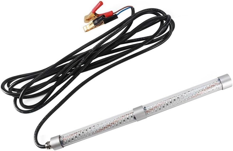 12V LED Underwater Fishing Lure Light, High Power 100W Fish Attracting Light Decoy Lamp For Night Fishing Bait Finder Light
