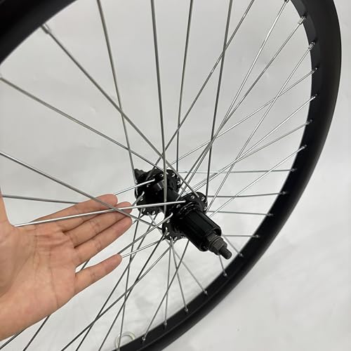 26\" Bike Wheel Rear Rim Double Layer Alum Alloy 12G 36 Spokes fit Cassette Flywheel, 26\" Bike Rim Rear for MTB/Road/Cruiser Bicycles