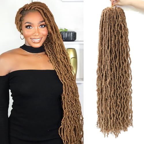 Karida Faux Locs Crochet Hair 30 Inch, 7 Packs Soft Locs Crochet Hair For Black Women Pre Looped, Crochet Locs Long Soft Locs Crochet Hair (27#, 30 Inch (Pack of 7))
