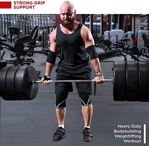 RDX Weight Lifting Straps Deadlifting Powerlifting, 5MM Neoprene Wrist Support, Anti Slip 60CM Hand Bar Grip, Heavy Duty Bodybuilding Weightlifting Workout, Soft Cotton, Strength Training Gym Fitness