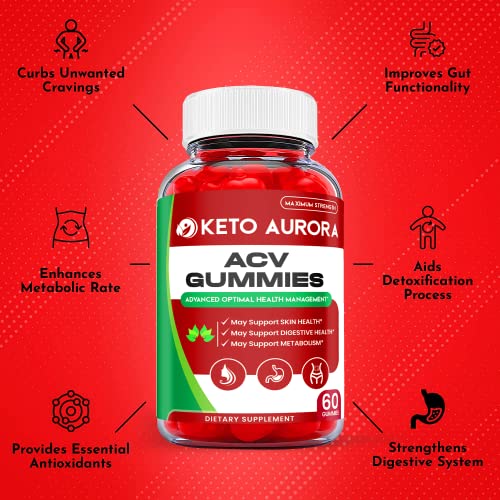 (3 Pack) Keto Aurora Gummies - Official Formula, Vegan - Keto Aurora Acv Gummies, Keto Aurora Gummies, Keto Aurora Acv Gummy S Weight Shark Loss Tank, Apple Cider Vinegar, Vitamin B12 (180 Gummies) #TOP4