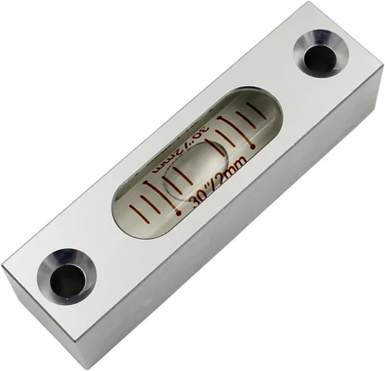 High Accuracy 30"/2mm Square column Submit Metal Level protractor Tubularspirit level bubble Size 58 * 15 * 15mm
