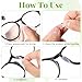 30 Pairs Glasses Nose Grips Non Slip,Soft Adhesive Glasses Anti Slip D-Shaped Silicone Nose Pads for Eyeglasses Sunglasses Reading Glasses(1mm)