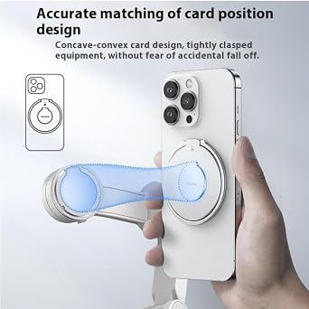 Coyktonty Gimbal Magnetic Adapter Base for DJI Osmo Mobile 7 Pro/7/Mobile 6/Mobile SE/OM5/OM4/OM4 SE,Aluminum Alloy Magnetic Adapter Quick Release Mount for iPhone/Android Series Smartphone