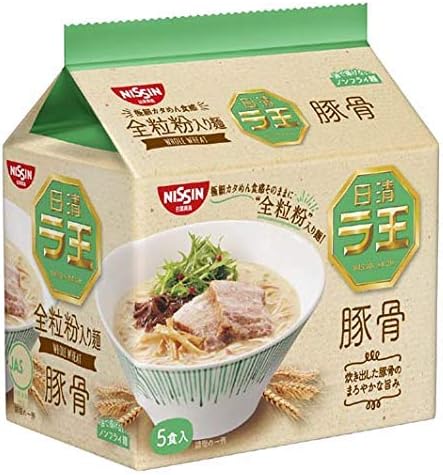 New-Nissin - Raoh, Japanese Instant Ramen Noodles, Pork Bone Soup, 14.8oz (for 5 Servings)[Japan Import]