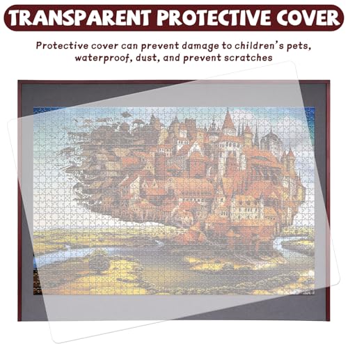 1500 Pieces Rotating Wooden Puzzle Board with 6 Drawers - Wooden Jigsaw Puzzle Table with Cover Piece Capacity Portable Puzzle Tray with Secure Storage, Ideal for Jigsaw Assembly & Organization