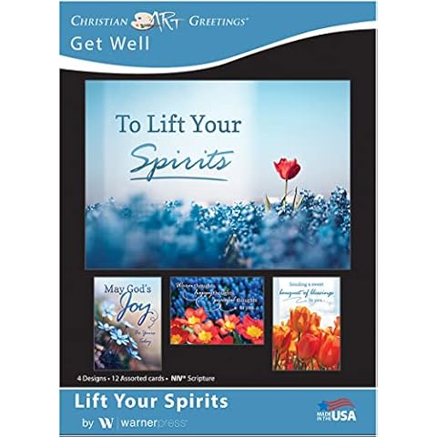 Lift Your Spirits - NIV Scripture Greeting Cards - Get Well - (Box of 12) Cover