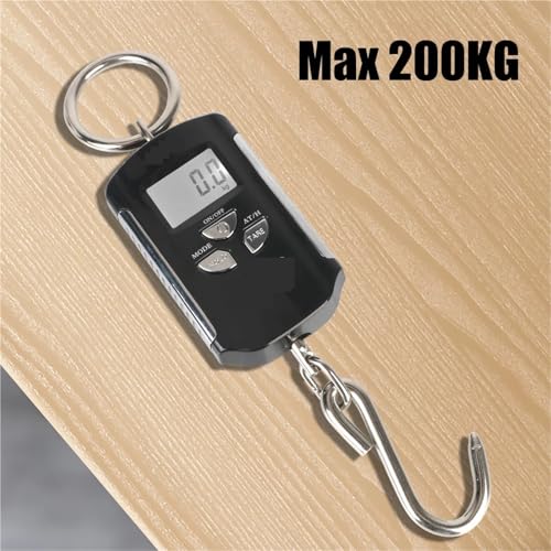 Cyfrowa waga wisząca, Elektroniczna waga z podświetleniem, hak wiszący, waga dźwigowa 200 kg/100 g