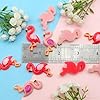 40 Pcs Pink Resin Flamingo Charms, Cute Flatback Animal Embellishments for Scrapbooking, Hair Clips, Phone Case, Crystal Mud, Craft Supplies #2