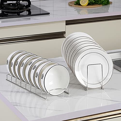 2 Pack Bowl and Plate Storage Rack - Image 2