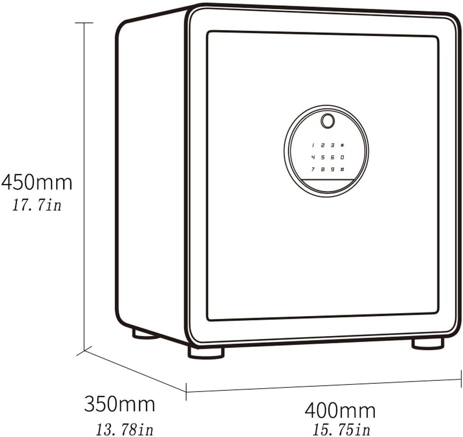 Smart Safes,Password Fingerprint Anti-Theft Bedside Invisible Safe,Vibration Alarm,6 Ways to Unlock,